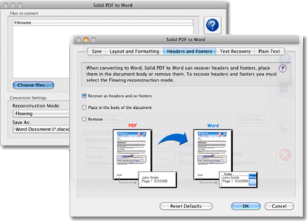 Solid PDF to Word for Mac - Features